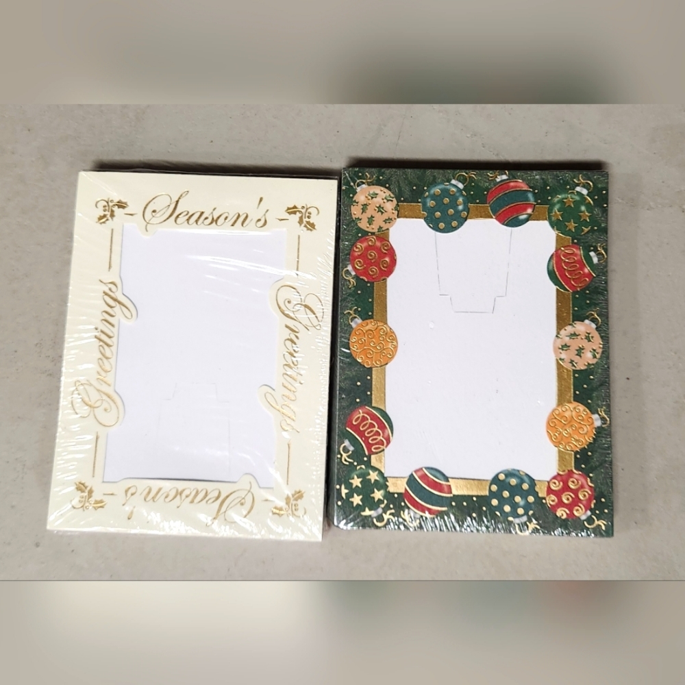 Christmas Wallet Size Photo Gift Tags/Easel Frame - 2 Packs